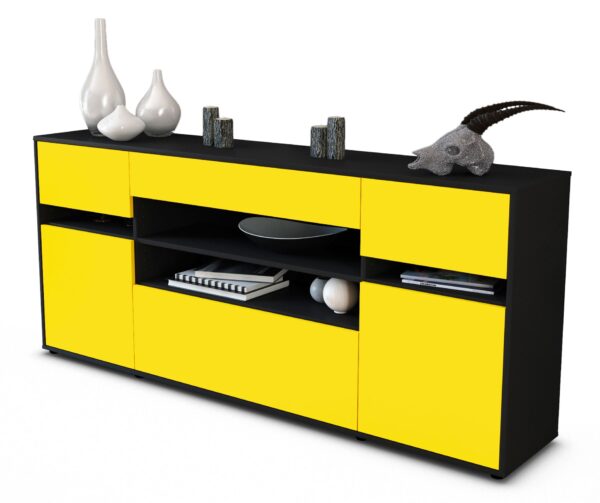Sideboard Gina, Gelb (180x79x35cm)