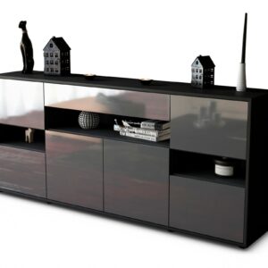 Sideboard Ginevra, Grau (180x79x35cm)