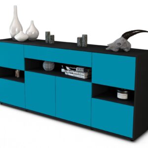 Sideboard Ginevra, Türkis (180x79x35cm)