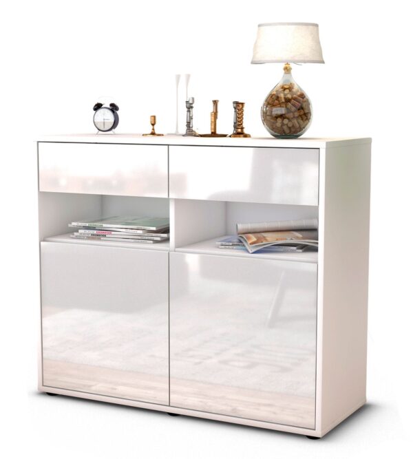 Sideboard Bruna, Weiß (92x79x35cm)