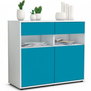 Sideboard Bruna, Türkis (92x79x35cm)