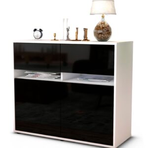 Sideboard Brunilde, Schwarz (92x79x35cm)