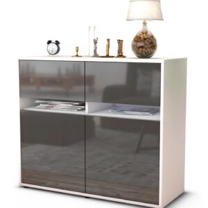 Sideboard Brunilde, Grau (92x79x35cm)