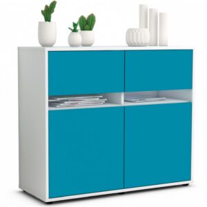 Sideboard Brunilde, Türkis (92x79x35cm)