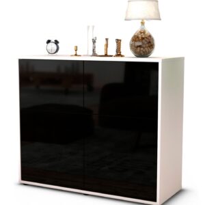 Sideboard Calliope, Schwarz (92x79x35cm)