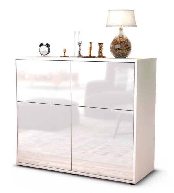 Sideboard Calliope, Weiß (92x79x35cm)