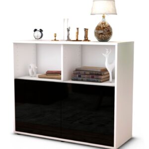 Sideboard Camilla, Schwarz (92x79x35cm)