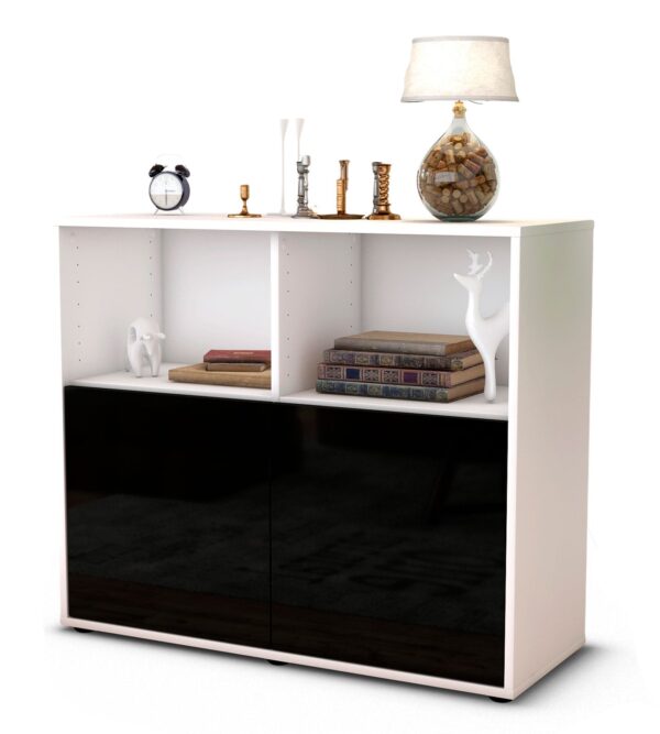 Sideboard Camilla, Schwarz (92x79x35cm)