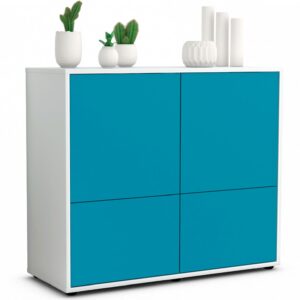 Sideboard Cara, Türkis (92x79x35cm)