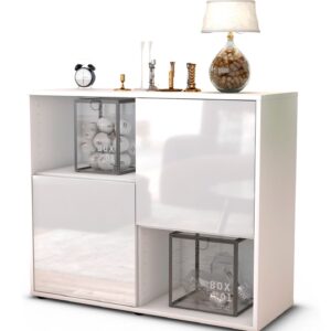 Sideboard Caralina, Weiß (92x79x35cm)