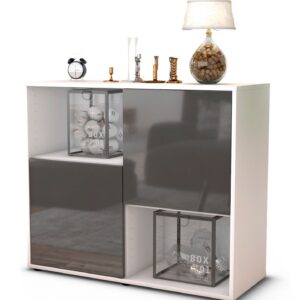 Sideboard Caralina, Grau (92x79x35cm)