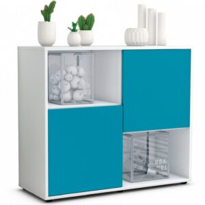 Sideboard Caralina, Türkis (92x79x35cm)