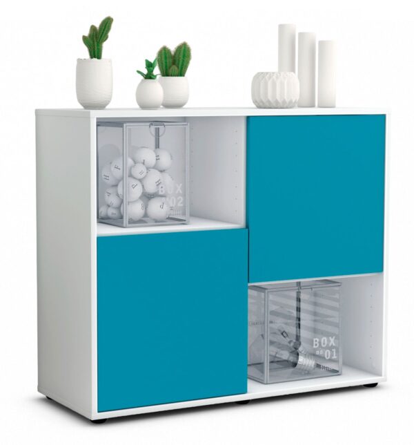 Sideboard Caralina, Türkis (92x79x35cm)