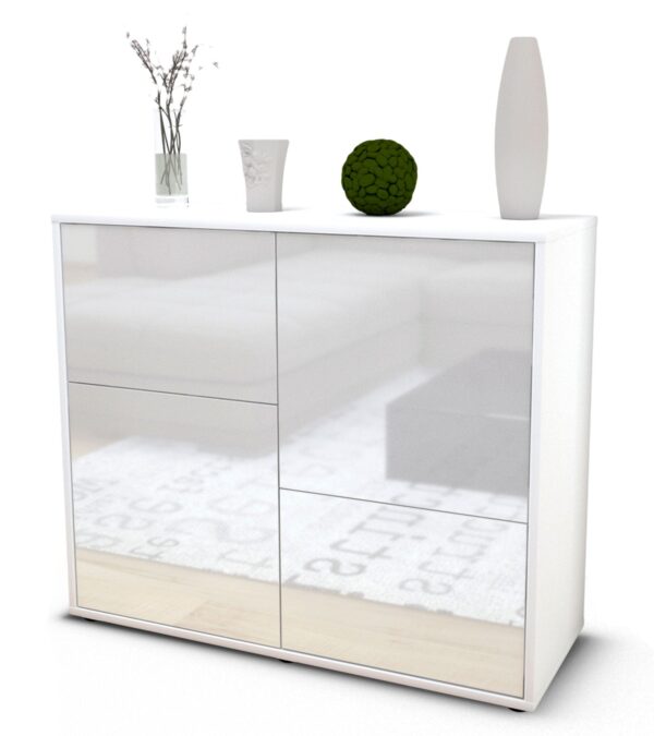 Sideboard Carla, Weiß (92x79x35cm)