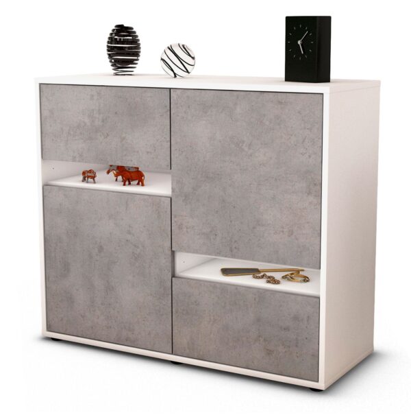 Sideboard Carlotta, Beton (92x79x35cm)