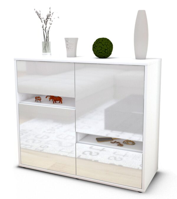 Sideboard Carlotta, Weiß (92x79x35cm)