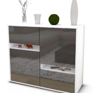 Sideboard Carlotta, Grau (92x79x35cm)