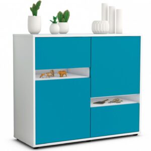 Sideboard Carlotta, Türkis (92x79x35cm)