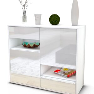 Sideboard Carmelina, Weiß (92x79x35cm)