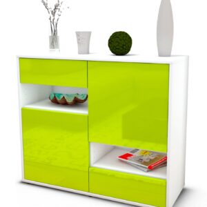 Sideboard Carmelina, Grün (92x79x35cm)