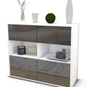 Sideboard Carmen, Grau (92x79x35cm)