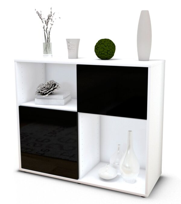 Sideboard Carola, Schwarz (92x79x35cm)