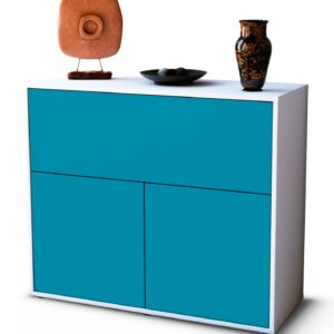 Sideboard Carolin, Türkis (92x79x35cm)
