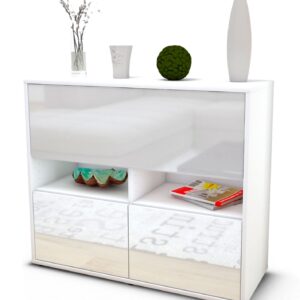 Sideboard Cassandra, Weiß (92x79x35cm)