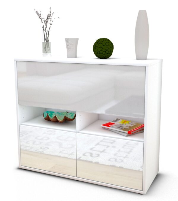 Sideboard Cassandra, Weiß (92x79x35cm)