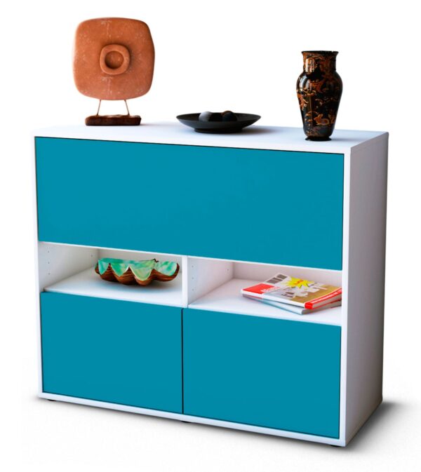 Sideboard Cassandra, Türkis (92x79x35cm)