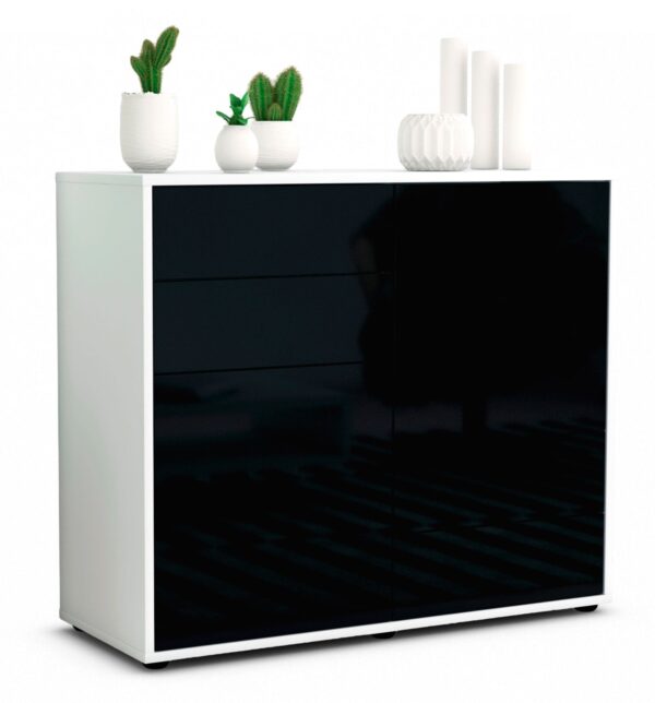 Sideboard Ciara, Schwarz (92x79x35cm)