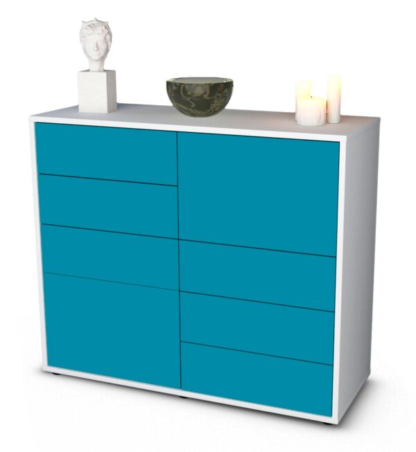 Sideboard Circe, Türkis (92x79x35cm)