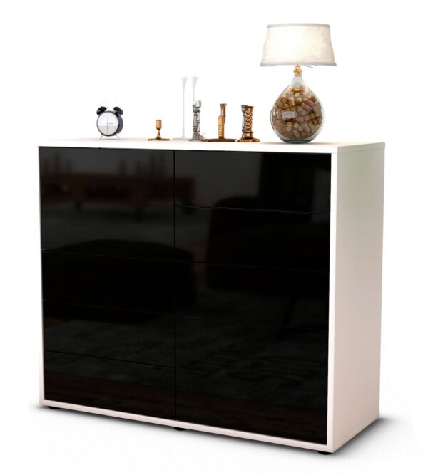 Sideboard Clarissa, Schwarz (92x79x35cm)