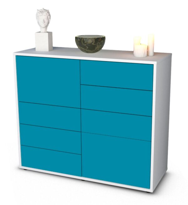 Sideboard Clarissa, Türkis (92x79x35cm)