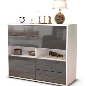 Sideboard Claudia, Grau (92x79x35cm)
