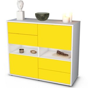 Sideboard Claudia, Gelb (92x79x35cm)