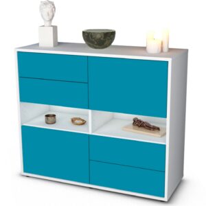 Sideboard Claudia, Türkis (92x79x35cm)