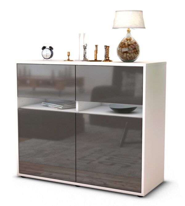 Sideboard Clea, Grau (92x79x35cm)