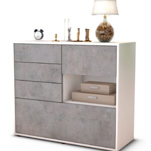 Sideboard Coco, Beton (92x79x35cm)