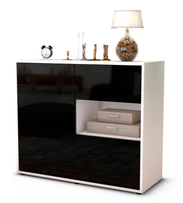 Sideboard Coco, Schwarz (92x79x35cm)