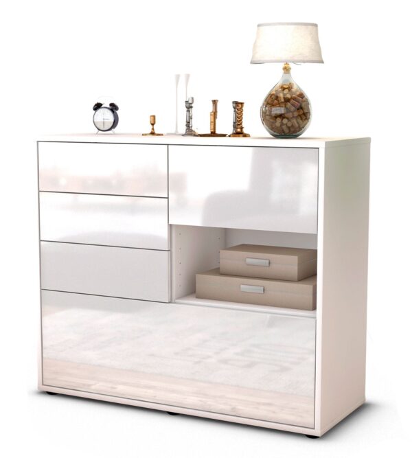 Sideboard Coco, Weiß (92x79x35cm)