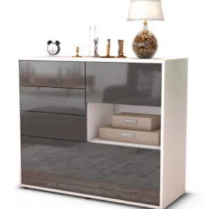 Sideboard Coco, Grau (92x79x35cm)