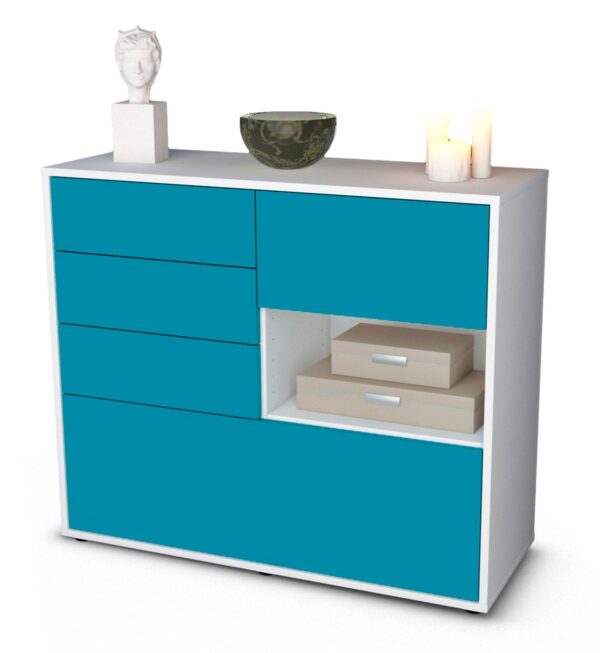 Sideboard Coco, Türkis (92x79x35cm)