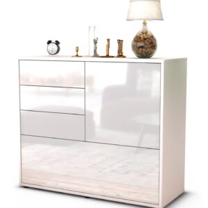 Sideboard Corina, Weiß (92x79x35cm)