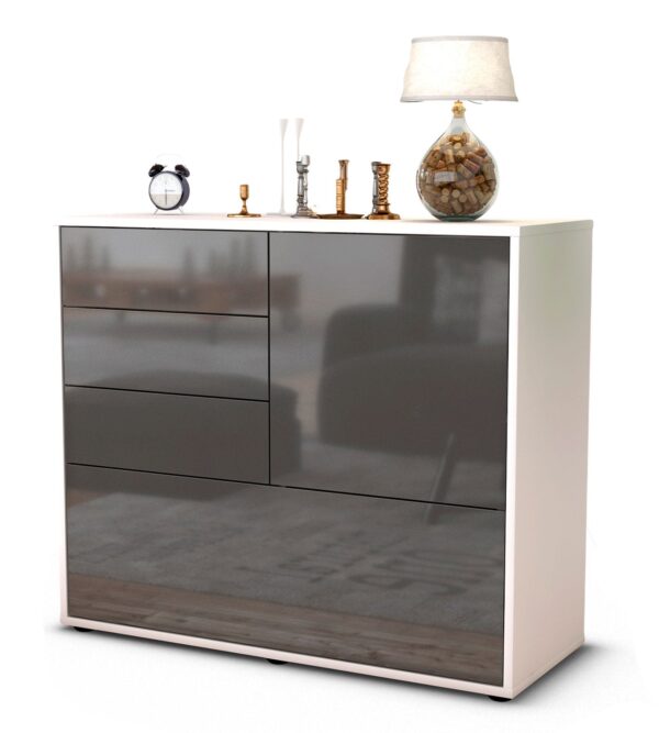 Sideboard Corina, Grau (92x79x35cm)