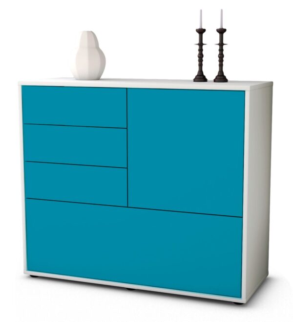 Sideboard Corina, Türkis (92x79x35cm)