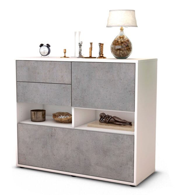 Sideboard Cornelia, Beton (92x79x35cm)