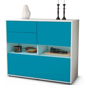 Sideboard Cornelia, Türkis (92x79x35cm)