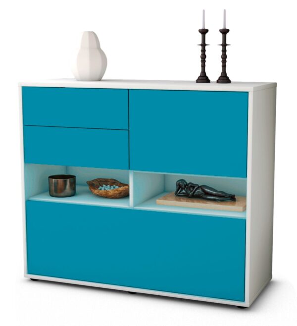 Sideboard Cornelia, Türkis (92x79x35cm)