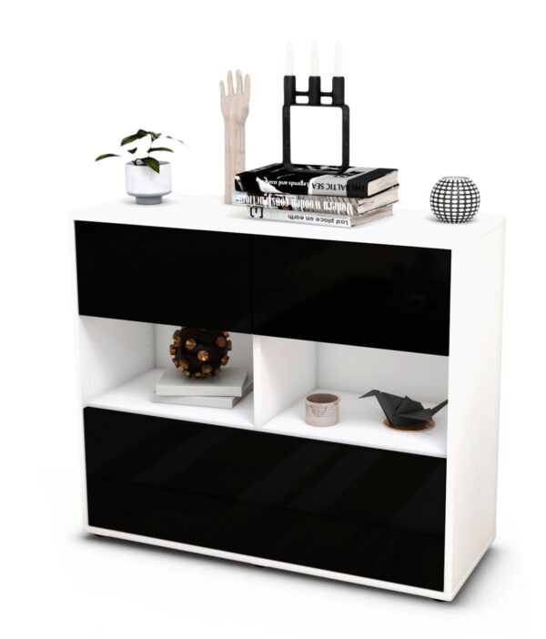 Sideboard Cosima, Schwarz (92x79x35cm)